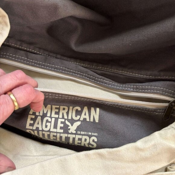 American Eagle Outfitters Canvas Messenger Bag – Eagle Graphic – Adjustable Stra - Picture 2 of 6